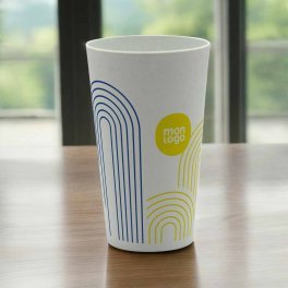 GOBELET PERSONNALISÉ RÉUTILISABLE RECYCLE 30 CL 'RCUP'