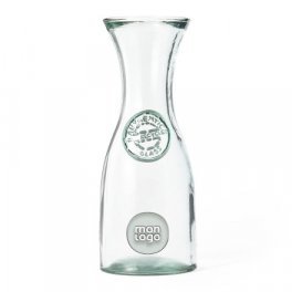 CARAFE PERSONNALISABLE VERRE RECYCLE 'ZAZEAU'