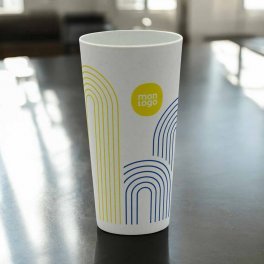 GOBELET PERSONNALISÉ RÉUTILISABLE RECYCLE 60 CL 'RCUP'