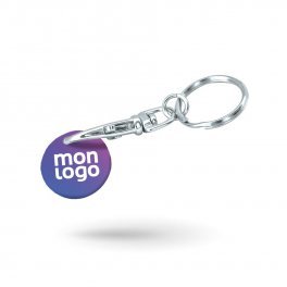 PORTE CLES AVEC MOUSQUETON PUBLICITAIRE 'SEGNO QUADRI'
