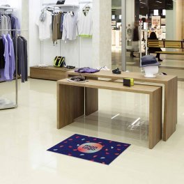 TAPIS D'ACCUEIL PUBLICITAIRE 'BIENVENUE POLYESTER' 