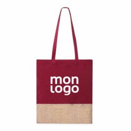 TOTE BAG AVEC JUTE PERSONNALISABLE 'KIRJA'