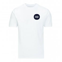 TEE SHIRT PERSONNALISÉ BLANC MIXTE BIO MANTIS® 'CANDIDE'