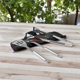 SET A BARBECUE 3 PIECES PERSONNALISABLE 'BROCHETTE'