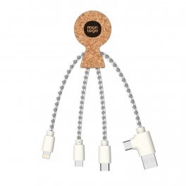 EXPRESS 72H CÂBLE DE CHARGE BIODÉGRADABLE PUBLICITAIRE XOOPAR® 'MR BIO' 