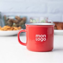 MUG PUBLICITAIRE EN CÉRAMIQUE DESIGN VINTAGE 'RONSIO'