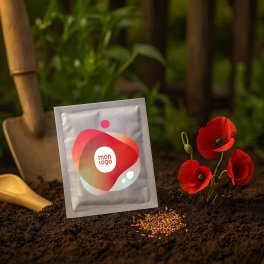 SACHET DE GRAINES PERSONNALISABLE EN QUADRI  'PLANTAI S'