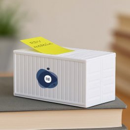 DISTRIBUTEUR DE MARQUE PAGES PERSONNALISE 'CONTENAIR'