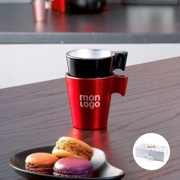 COFFRET 2 MUGS EN VERRE MIF 220ML PERSONNALISABLE 'FLASHY'