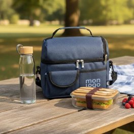 SET LUNCHBOX  PERSONNALISABLE SAC ET BOUTEILLE 'GOSILI'