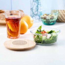 LUNCH BOX EN VERRE ET BAMBOU PERSONNALISABLE 'BUCATI ROND'