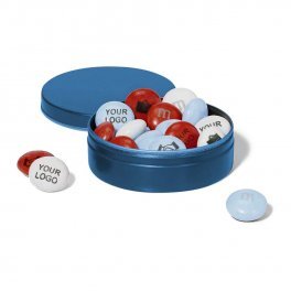 BOITE METAL 20G DE M&M'S® PERSONNALISABLES