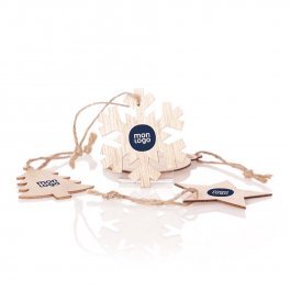 ORNEMENTS PERSONNALISABLE EN BOIS NOEL 'HOUTO'