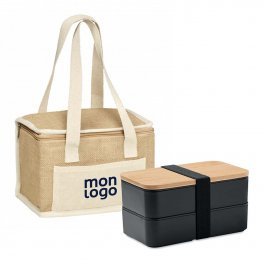 SET PERSONNALISABLE LUNCHBOX ET SAC ISO 'CARLITA ONE'