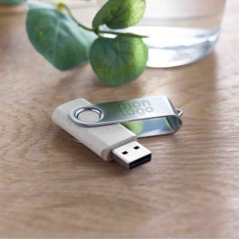 CLE USB 16 GO PERSONNALISABLE 'TWISTER PAILLE BLE'