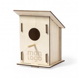 NICHOIR EN BOIS POUR OISEAUX PERSONNALISABLE 'PIWOU'
