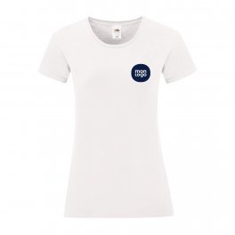 TEE SHIRT PERSONNALISABLE FEMME BLANC 'MALBRO 150'