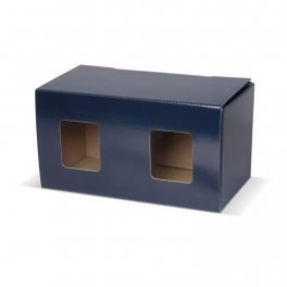 BOITE CADEAU PERSONNALISEE 2 MUGS AVEC FENETRE 'BOITEAU'