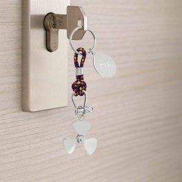 PORTE CLE EN METAL PERSONNALISE 'METALO HELICE'