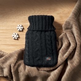 BOUILLOTTE PERSONNALISABLE HOUSSE TRICOTE 450ML 'DOULEY'