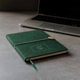 CARNET PERSONNALISABLE EN FEUTRINE RECYCLE 'PEA'