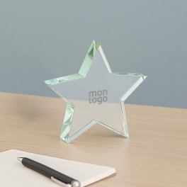 TROPHEE PERSONNALISE EN VERRE ETOILE 'EKURO'