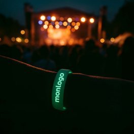 BRACELET SILICONE PERSONNALISABLE 'FESTIVAL PHOSPHO'