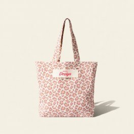 TOTE BAG SOUFFLET LEOPARD PERSONNALISE 'SALESSE'