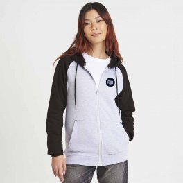 SWEAT CAPUCHE MIXTE PERSONNALISABLE 'VARSITA ZIPPE'