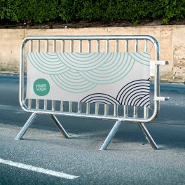 BACHE POLYESTER BARRIERE PERSONNALISABLE 'REKLAM VAUBAN'