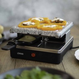 APPAREIL A RACLETTE 4 PERSONNES PERSONNALISABLE 'MUNSTER' LIVOO®