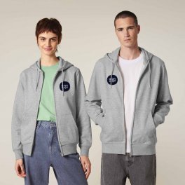 SWEAT CHINE ZIPPE MIXTE PERSONNALISABLE 'CONNECTOR 2.0'