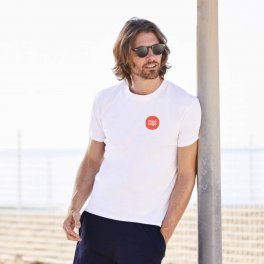 TEE SHIRT MIXTE BLANC PERSONNALISE 'MALBRO' 190G/M2