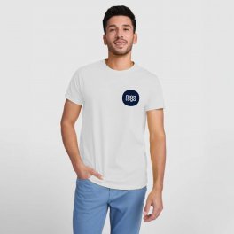 RAPIDE 4J   TEE SHIRT MIXTE BLANC 'DAGA' 165G/M2