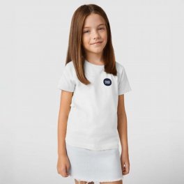 TEE SHIRT ENFANT BLANC BIO PERSONNALISE 'BREDA'
