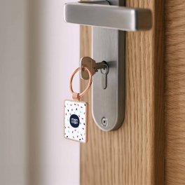 PORTE CLES METAL PERSONNALISE 'ANTONETTA RECTANGLE'