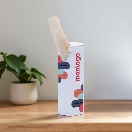 BOITE MOUCHOIR PERSONNALISABLE PAPIER RECYCLE 'TCHOUMA'