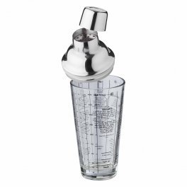SHAKER GRADUE PERSONNALISABLE VERRE ET INOX 'SCUOT'