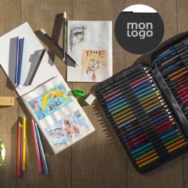 KIT DE DESSIN 74 PCS PERSONNALISABLE 'PAINTI'