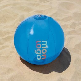 BALLON DE PLAGE PERSONNALISABLE 'PLAYA UNI TRANSPARENT'