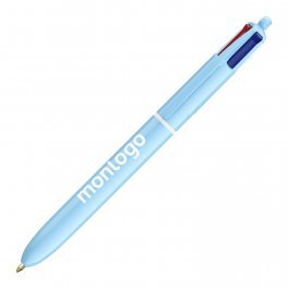 STYLO 4 COULEURS PERSONNALISABLE BIC® 'PASTEL'