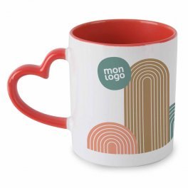 MUG ANSE COEUR PERSONNALISABLE 300ML 'COERU'