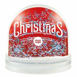 BOULE A NEIGE SCINTILLANTE PERSONNALISABLE 'FRIOS'
