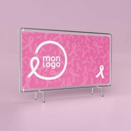 BÂCHE EN PVC PERSONNALISABLE 'REKLAM OCTOBRE ROSE '