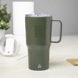 MUG ISOTHERME PERSONNALISE EN ACIER 600ML 'TENDENZI INOX'