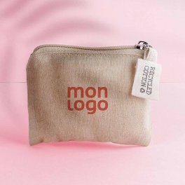 PORTE MONNAIE PERSONNALISE COTON RECYCLE 'BLAZE DENIM'