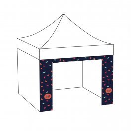 MUR PORTE CENTRALE TENTE 2x2 PERSONNALISE 'TELTA'