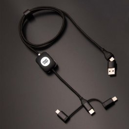 CÂBLE PERSONNALISABLE 3 EN 1 LOGO LUMINEUX 'MERET CARPLAY'