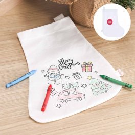 BOTTE NOEL RPET A COLORIER PERSONNALISABLE 'NOBO KIDS'