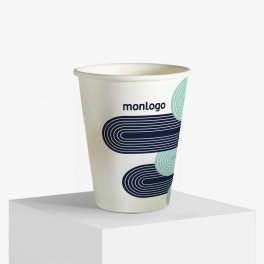 GOBELET CARTON RECYCLE PERSONNALISE 24CL 'KUPPO'